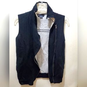 ARMINI EXCHANGE - BLACK DOIBLE ZIPPPER VEST